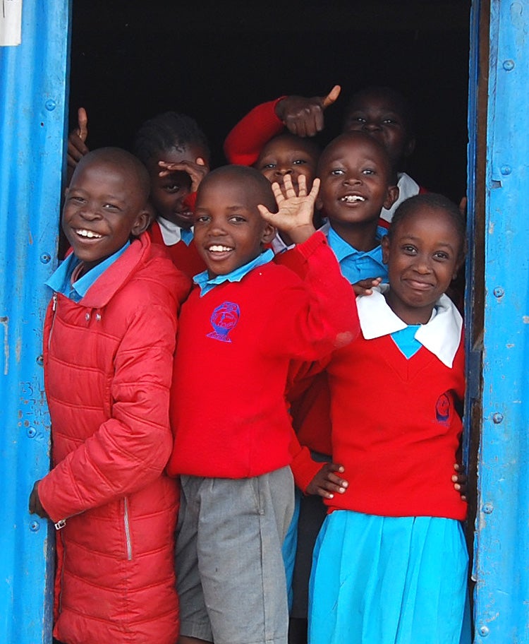 Students at the Ongata Pine Breeze Academy outside Nairobi, Kenya.