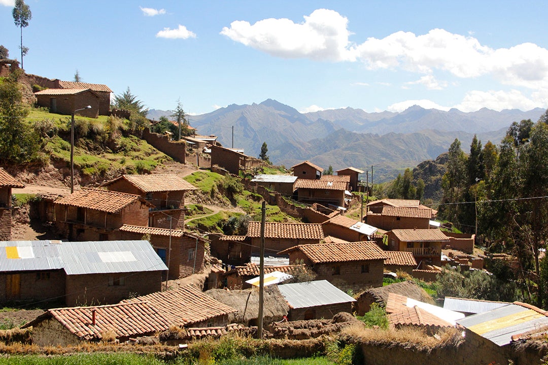 A mountainous landscape in Peru. 