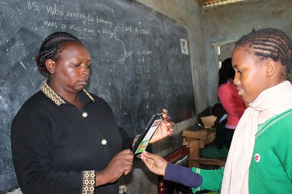 Student pays school fees digitally in Kenya