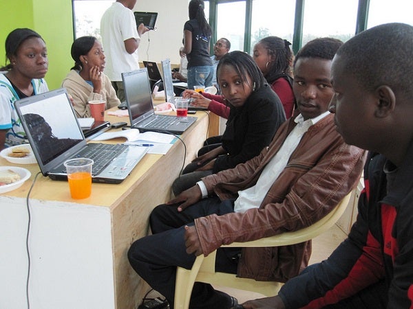 Random Hacks of Kindness, a 2-day hackathon at the iHub in Nairobi, Kenya.