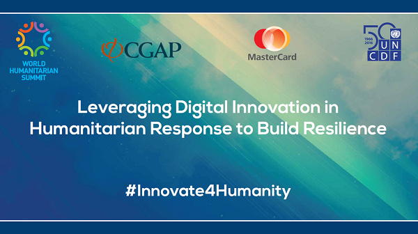 Title of #innovate4humanity session at World Humanitarian Summit