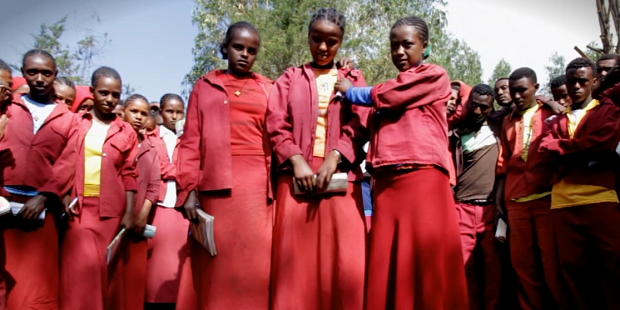 Group of students in Ethiopia