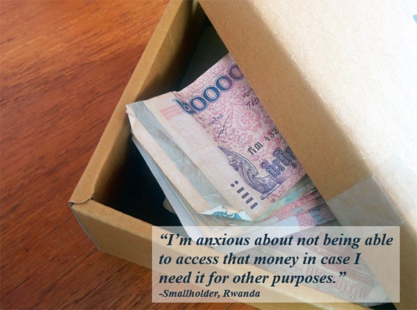 A savings box in Rwanda