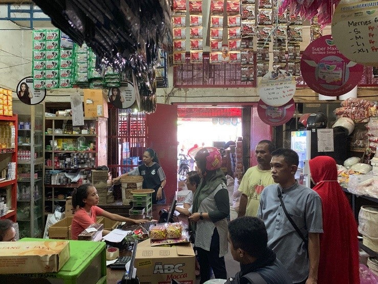 A corner store in rural Indonesia doubles as a cash-in/cash-out agent. Photo: Vered Konijnendijk
