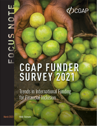 CGAP Funder Survey 2021 Front Cover