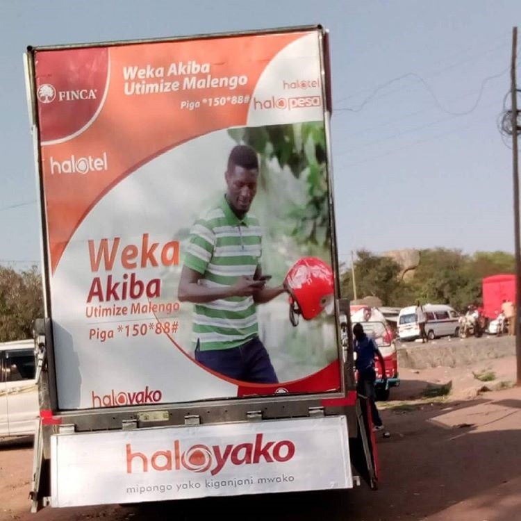 HaloYako advertisement. Photo: Halotel Tanzania