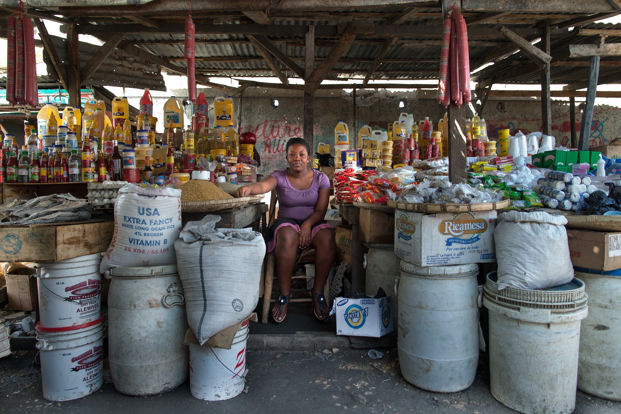 Merchant in Haiti. Photo: Joseph Molieri, 2012 CGAP Photo Contest