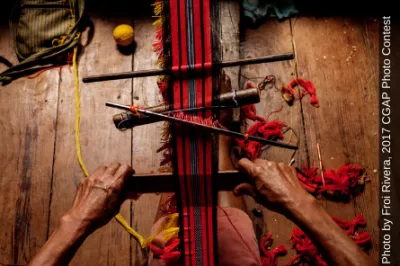Philippines, hands weaving. Photo by Froi Rivera, 2017 CGAP Photo Contest