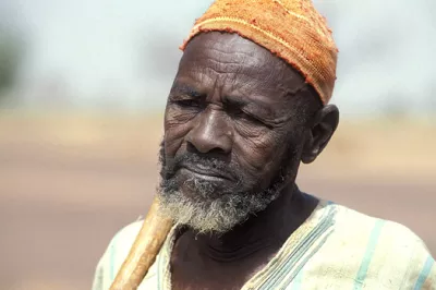 Elderly man in Burkina Faso