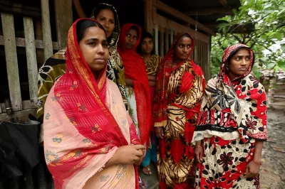 Women in a rural village in Bangladesh