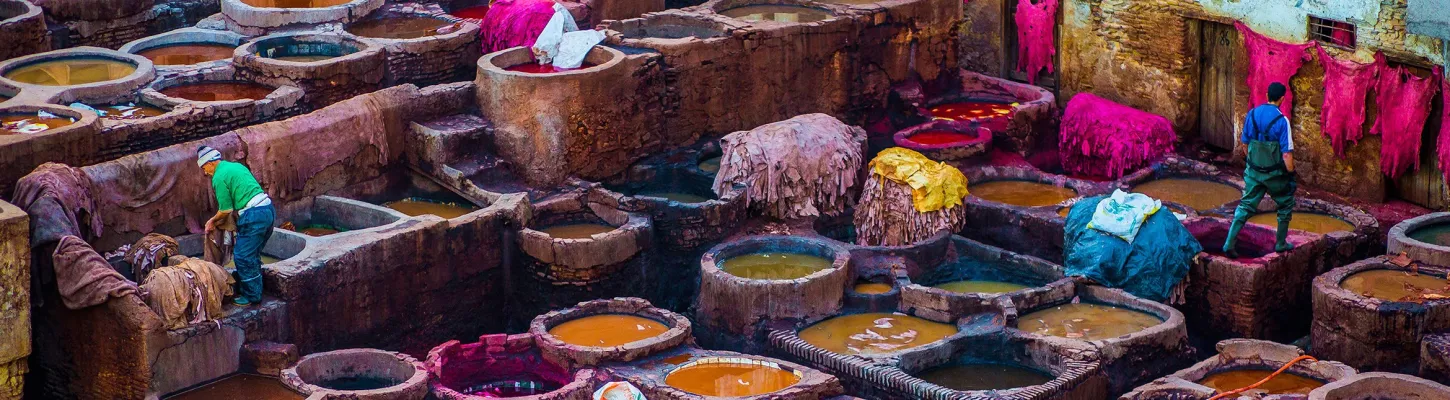 Dyeing factory Fez, Morocco | Photo by Ihab Fayad, 2017 CGAP Photo Contest