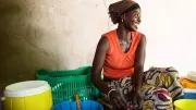 Smiling woman in Senegal