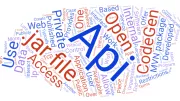 Open API jargon word cloud