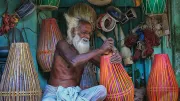 Drum maker in Bangladesh