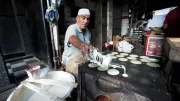 Man works with dough, Egypt