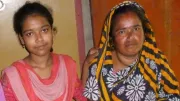 Shalini and her youngest daughter are pictured here in 2015. Shalini is currently saving in a deposit pension savings account for her daughter’s wedding.
